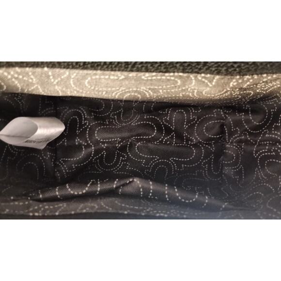 New True Religion Crossbody Shoulder Purse Bag Black Wide Adjustable Logo Strap - Picture 12 of 15